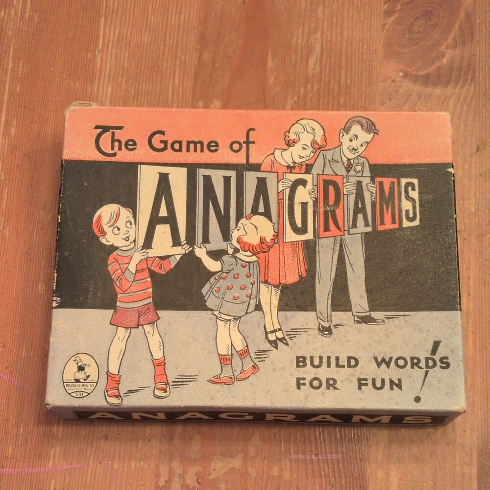 Pressman Anagrams No. 531 Word Game Strategy Theme for 2 Players Ages 8 & Up